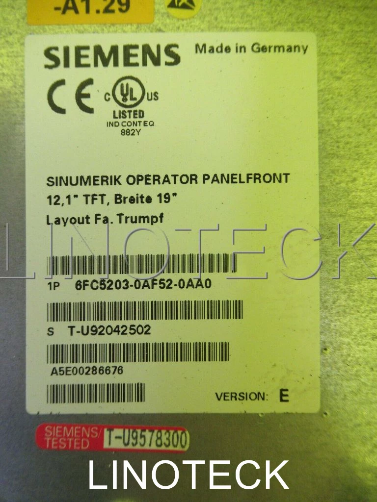 Assistência Técnica Painel Operador Siemens 6FC5203-0AF52-0AA0