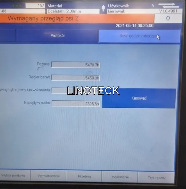 Manutenção da Dobrador mecânico CNC Schroeder SPB 3200 Manutenção da Dobrador mecânico CNC Schroeder SPB 3200