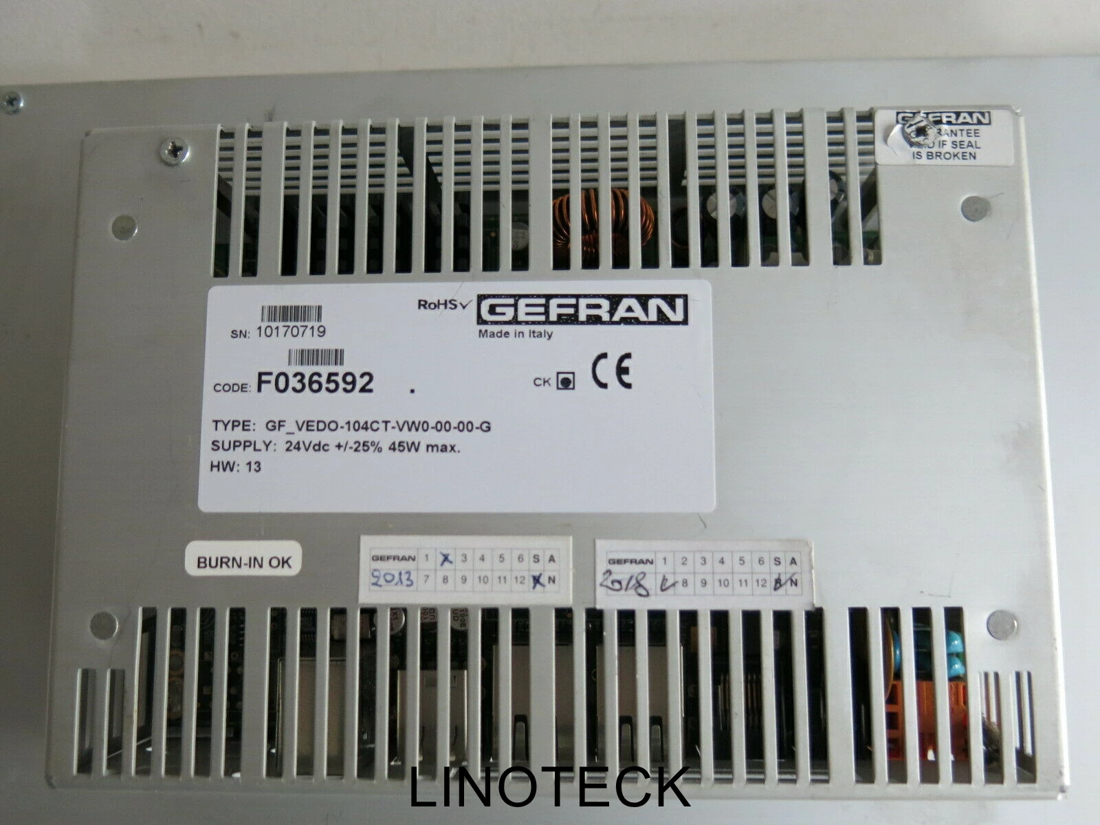 Conserto IHM Gefran GF_VEDO-104CT
