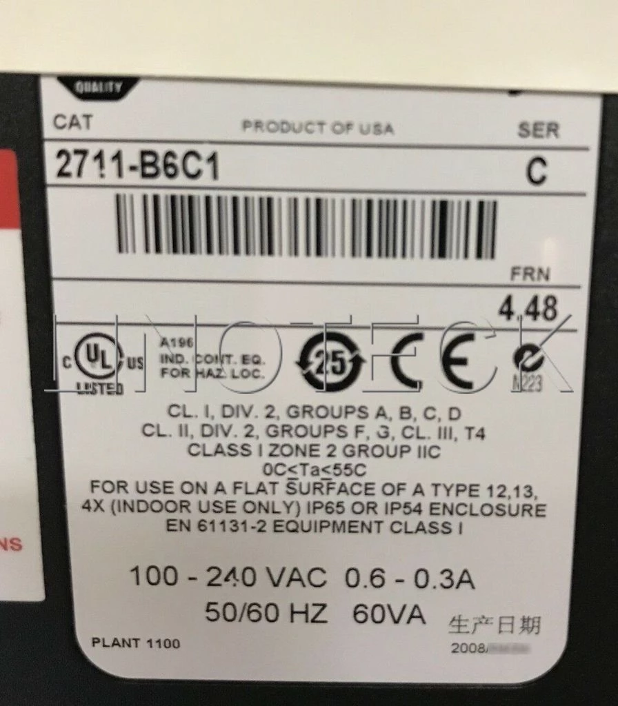 Assistência Técnica IHM Allen-Bradley 2711-B6C1