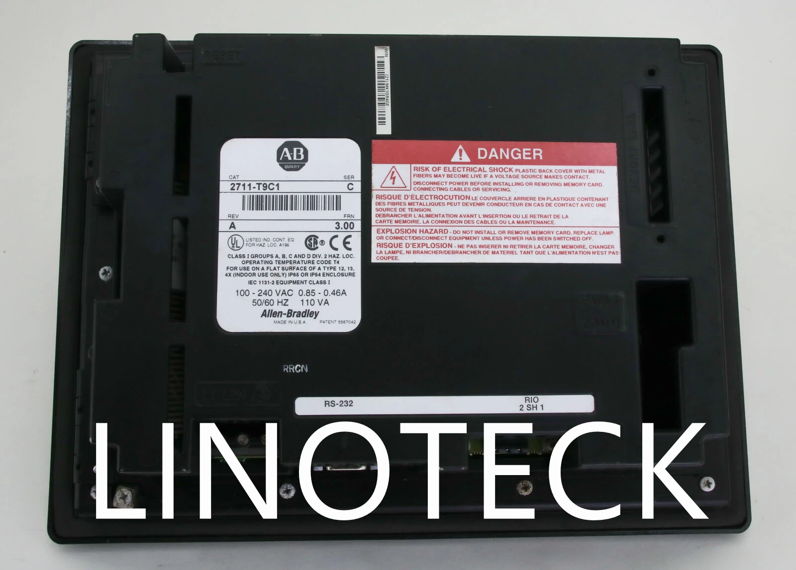 Manutenção de IHM Allen-Bradley 2711-T9C1