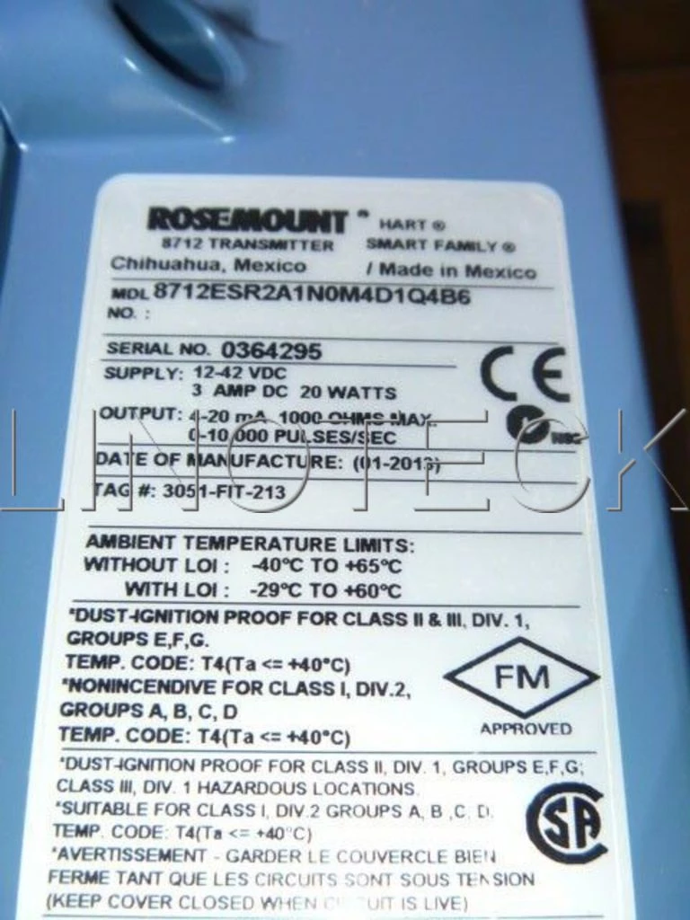 Reparo de de Medidor de vazão magnético Rosemount 8712ESR1A1N0M4