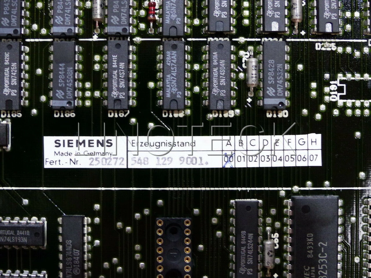 Assistência Técnica placa eletrônica Siemens 6FX1190-3AD00